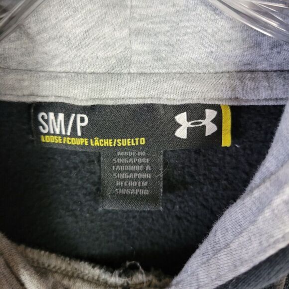 Under Armour Hoodie Womens Small Black Powerhouse Fast Pitch Softball Sweatshirt - Picture 3 of 8